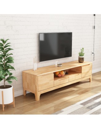 Solid wood TV cabinet modern simple small living room bedroom floor cabinet movie cabinet storage cabinet wall cabinet