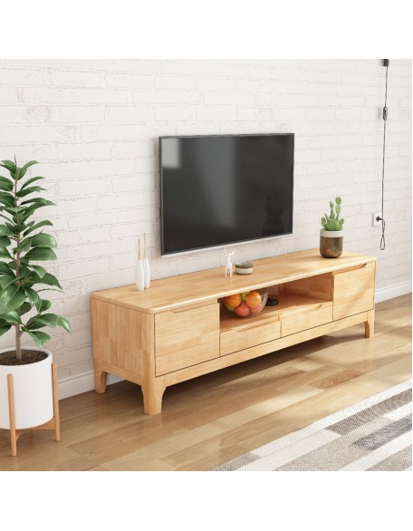 Solid wood TV cabinet modern simple small living room bedroom floor cabinet movie cabinet storage cabinet wall cabinet