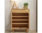 Simple modern solid wood shoe cabinet household doorway cabinet large capacity multi-layer storage cabinet