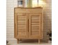 Simple modern solid wood shoe cabinet household doorway cabinet large capacity multi-layer storage cabinet
